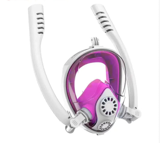 Dual-Tube Diving Mask with Goggles