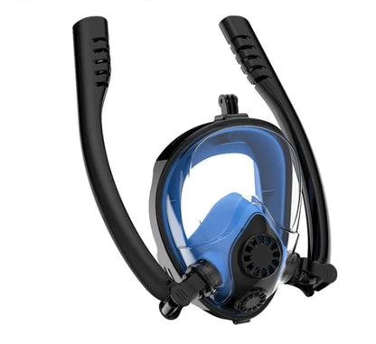 Dual-Tube Diving Mask with Goggles