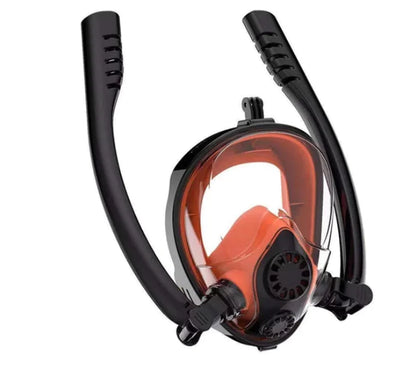 Dual-Tube Diving Mask with Goggles