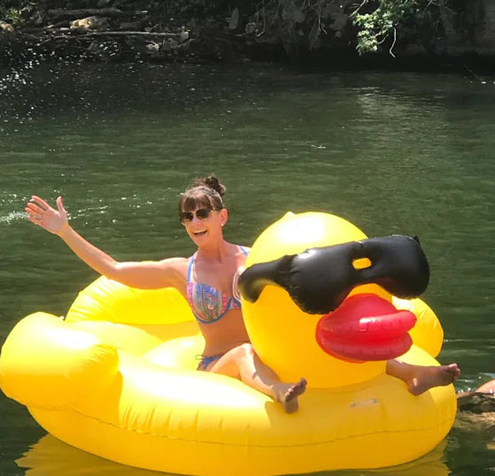 Big Duck Float with Sunglasses