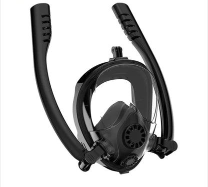 Dual-Tube Diving Mask with Goggles
